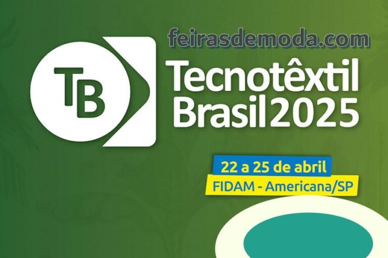 Data feira Tecnotêxtil Brasil 2025 na FIDAM (Americana)