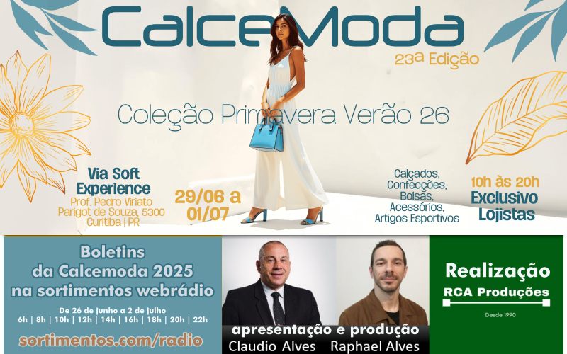 Calcemoda 2025 - feira de calçados na Sortimentos WebRadio