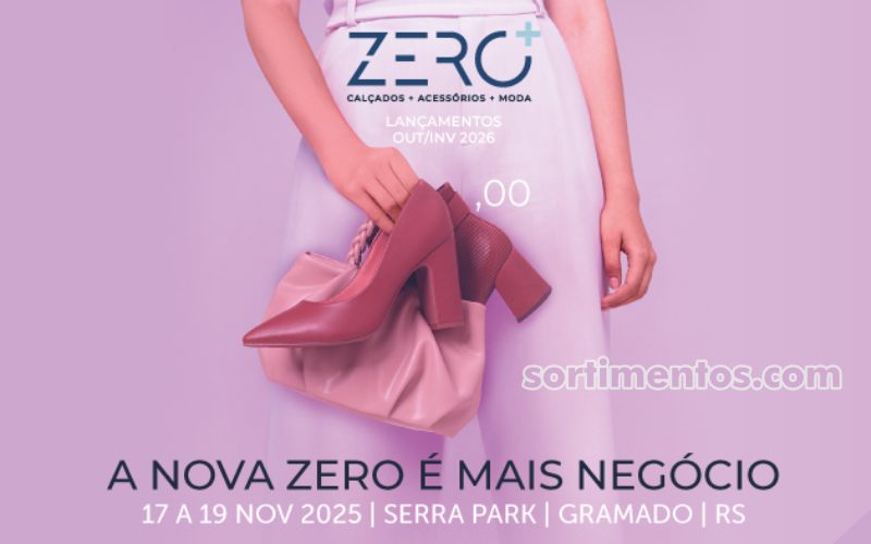 Feira Zero+ em Gramado vai apresentar calçados, acessórios e moda para lojistas multimarcas