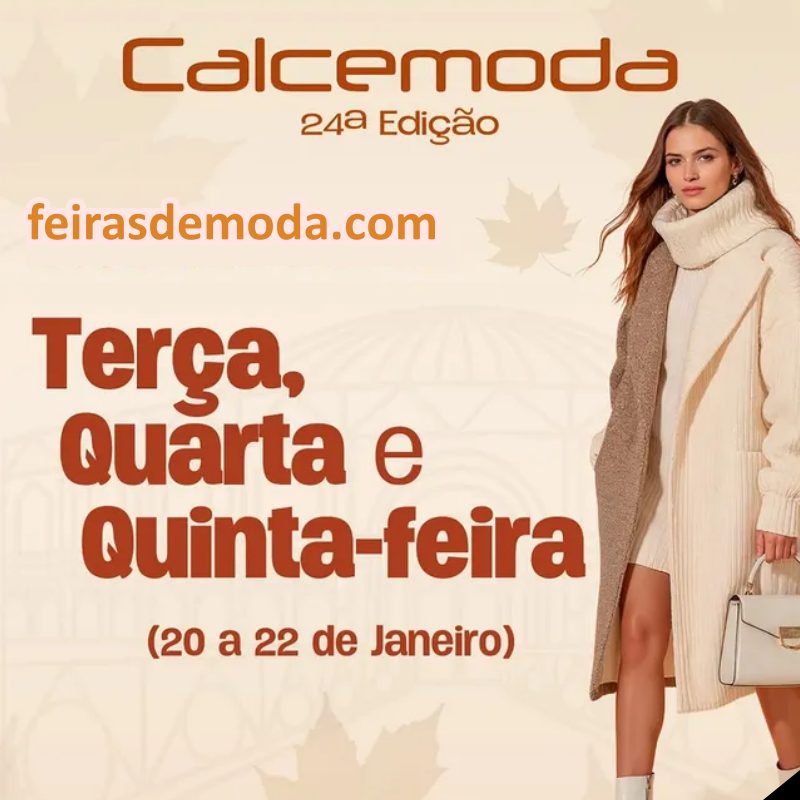 Calcemoda 2026 - feira de calçados e de moda no site Moda Eventos por Claudio Alves